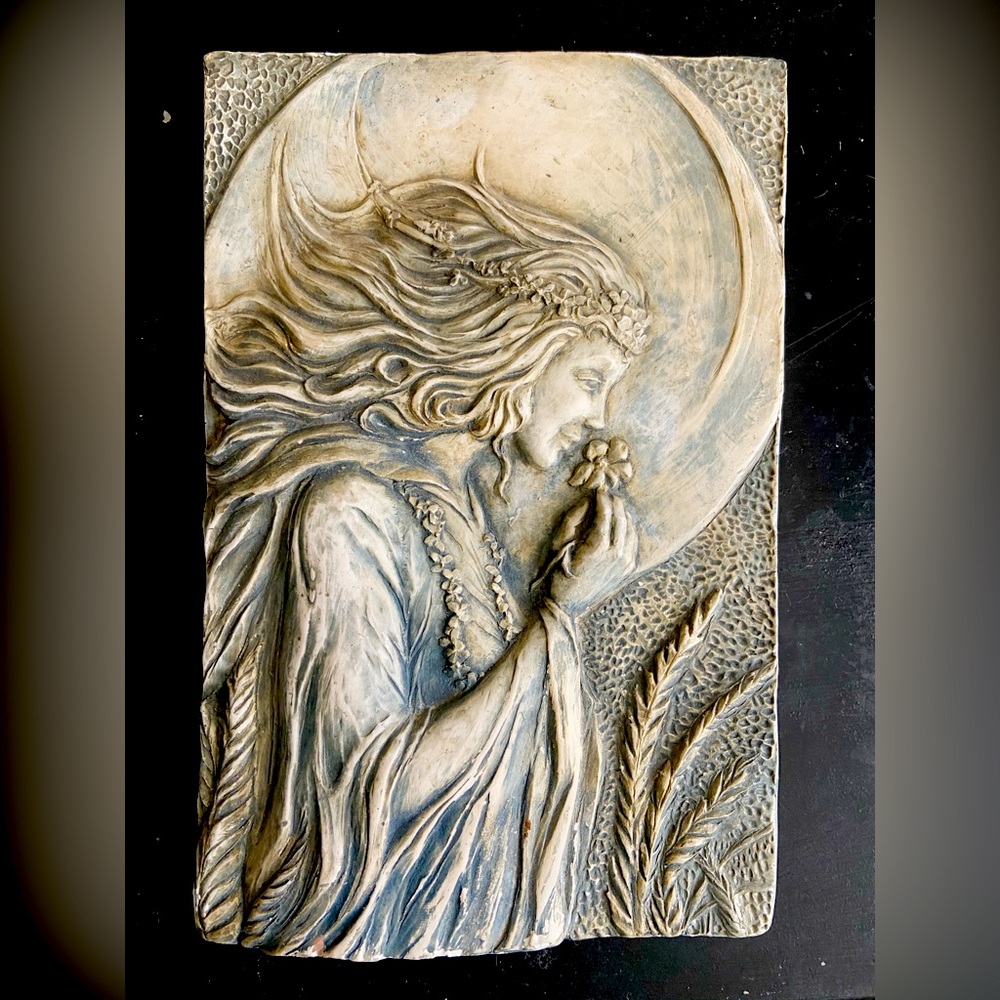 Moon Woman Art Plaque Eva Allawos